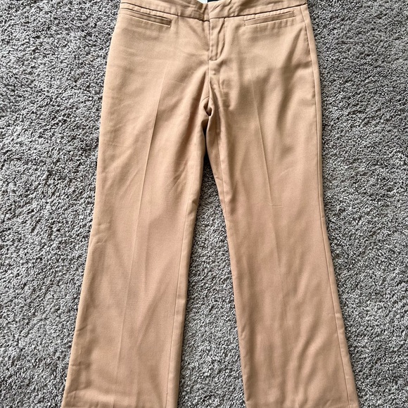 banana republic tan mid rise petite trousers - Picture 3 of 4